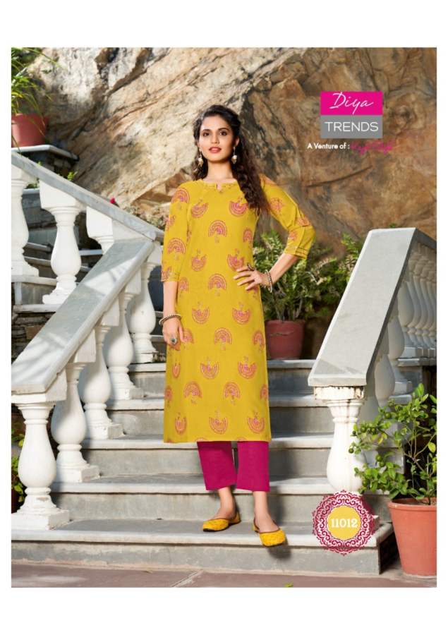 Gardencity 11 Fancy Ethnic Wear Rayon Designer Kurti Latest Collection